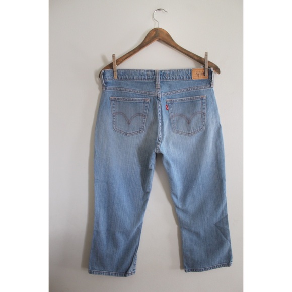 Levi’s 515 Capri Lightwash Jeans 8 29 - Picture 5 of 8